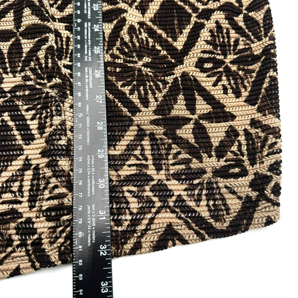 CATHERINES Women's 4X Tan Brown Crochet Top Short Sleeve Cover Up Western Boho - Picture 7 of 8